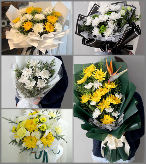 广东梅州市五华县河东镇牛石村白事花束代送
